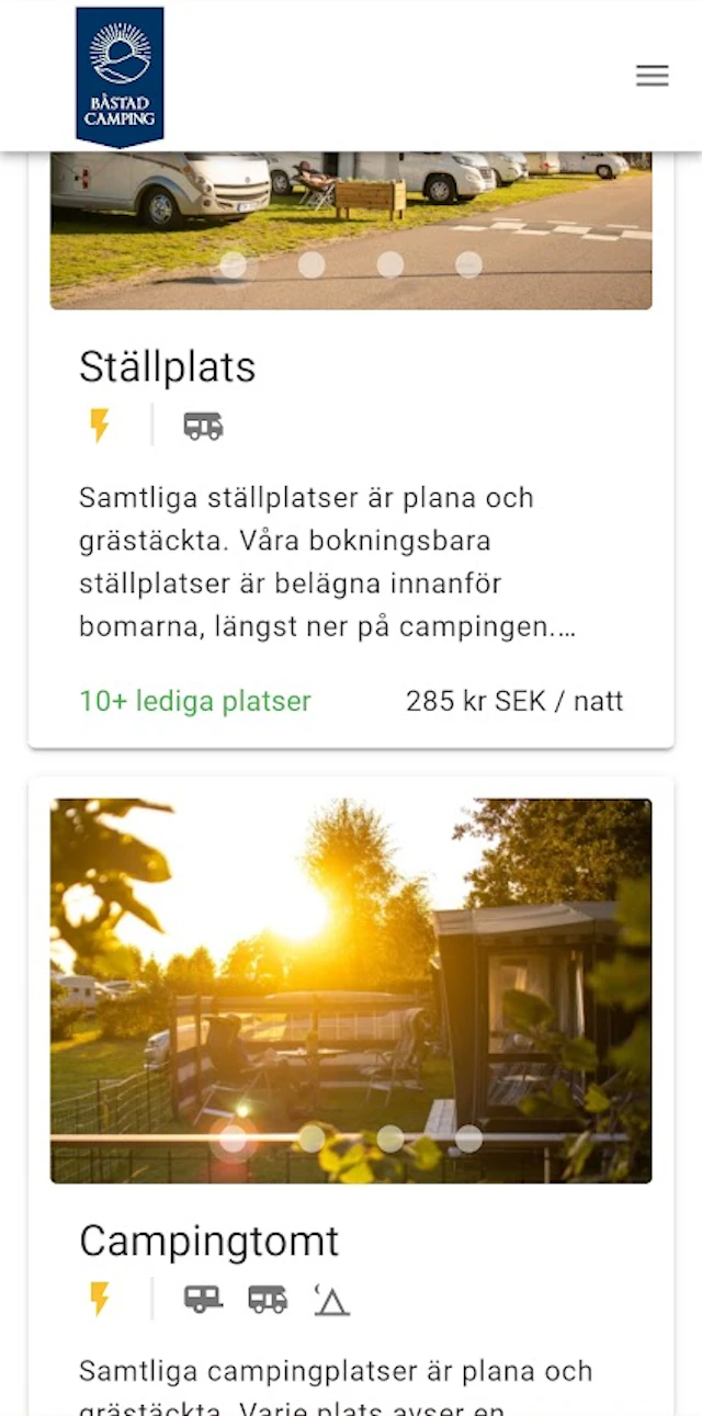 Onlinebokning mobil